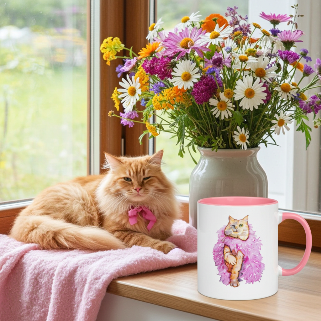 Boa Wink Cat Mug