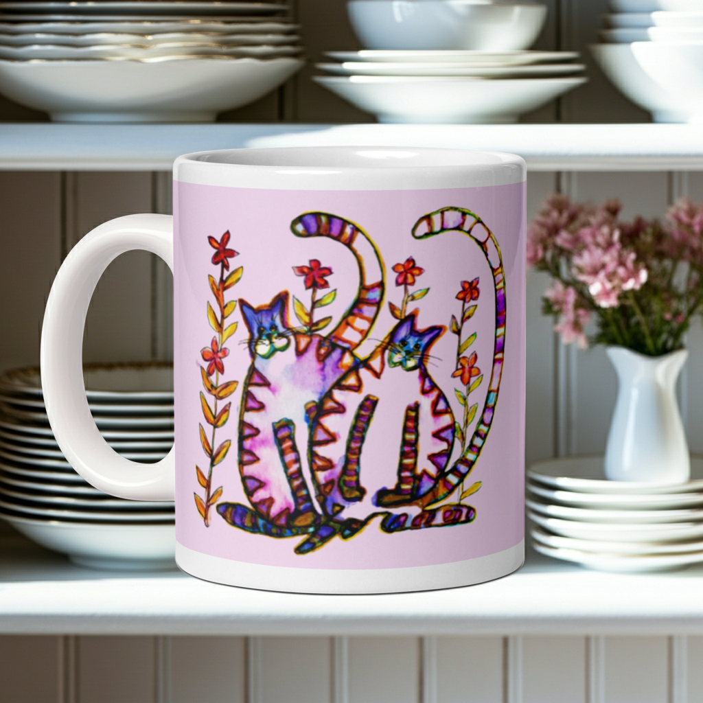 Two Cats Mug