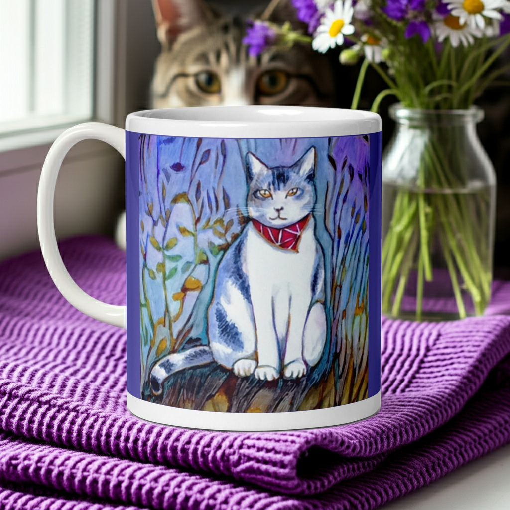 Cat in Scarf Mug
