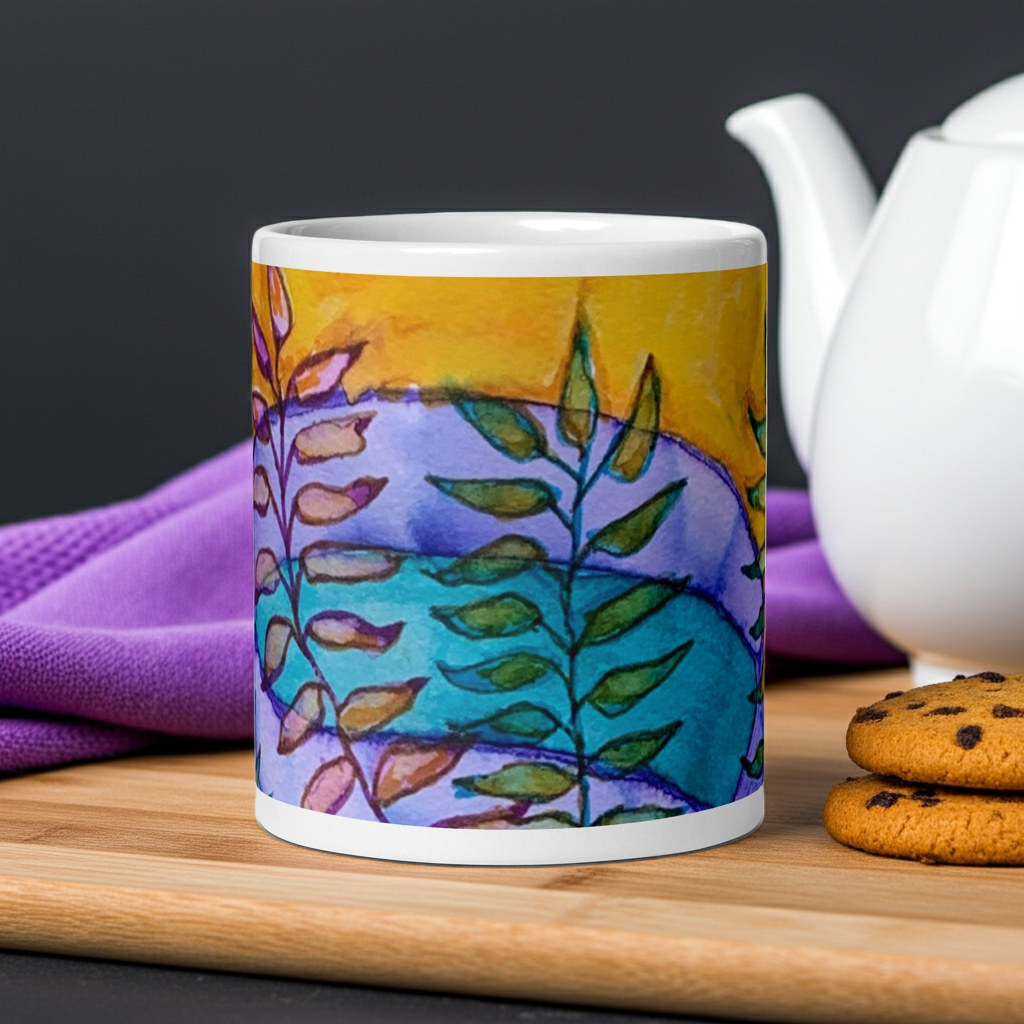 Golden Leaves Mug