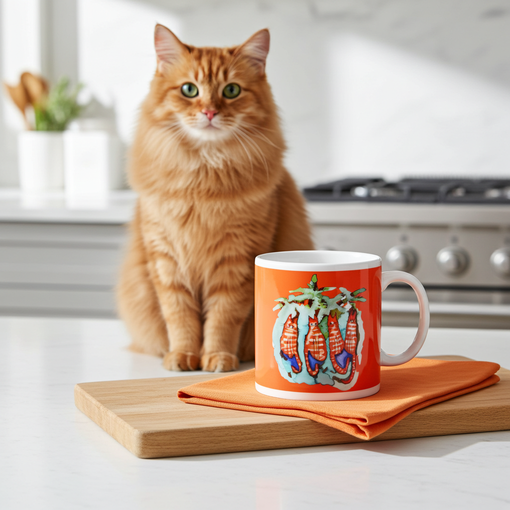Four Ginger Cats Mug