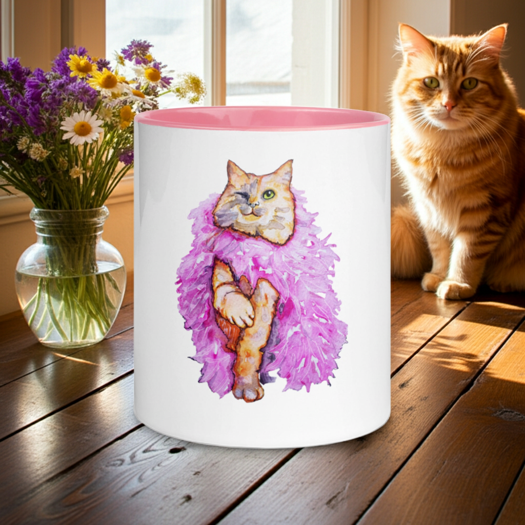 Boa Wink Cat Mug