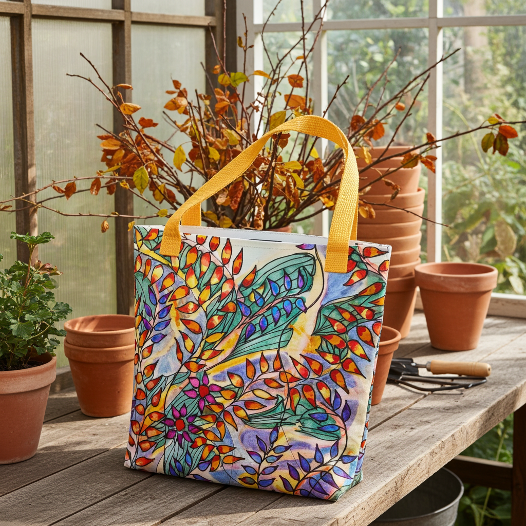 Rust Leaves Tote bag