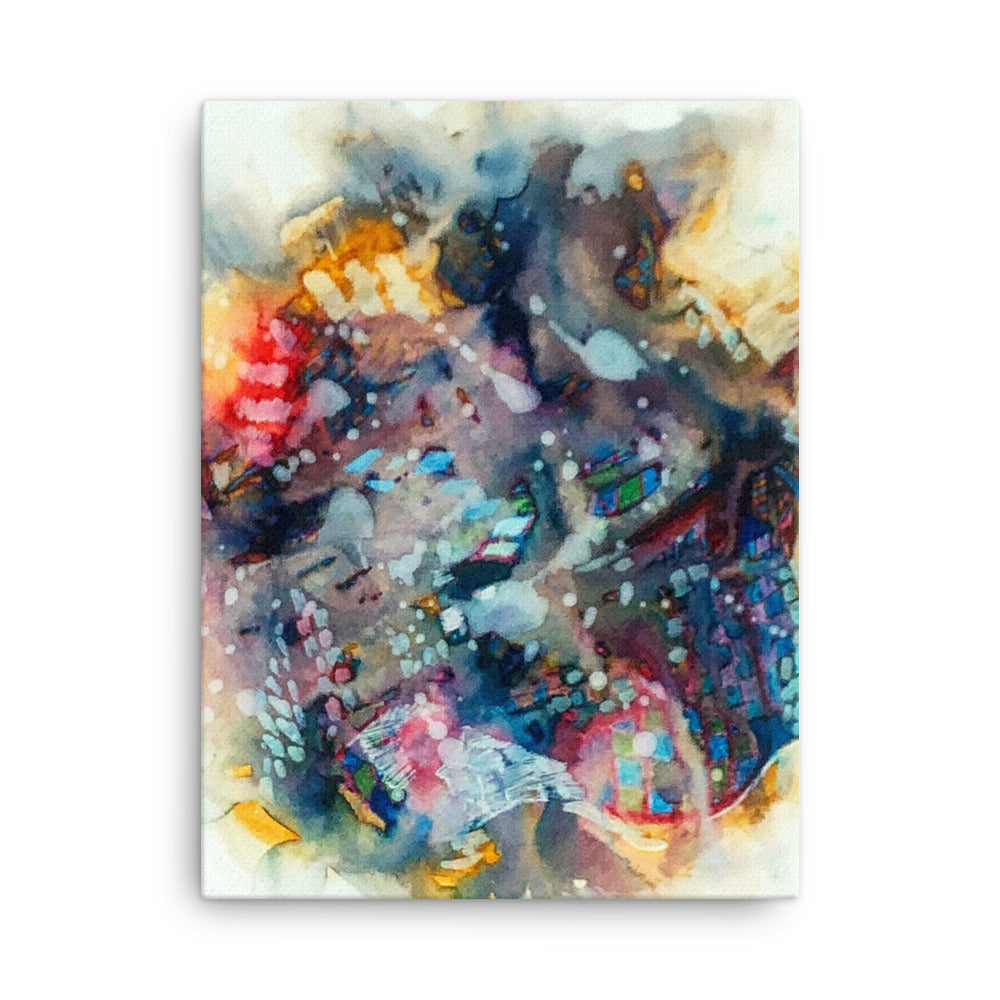 Nightlife Abstract Canvas Print Unframed