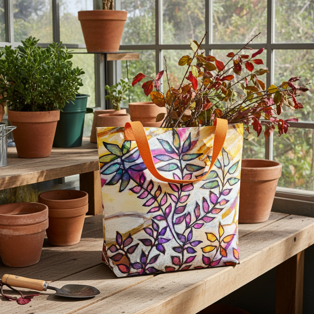 White Creek Leaves Tote bag