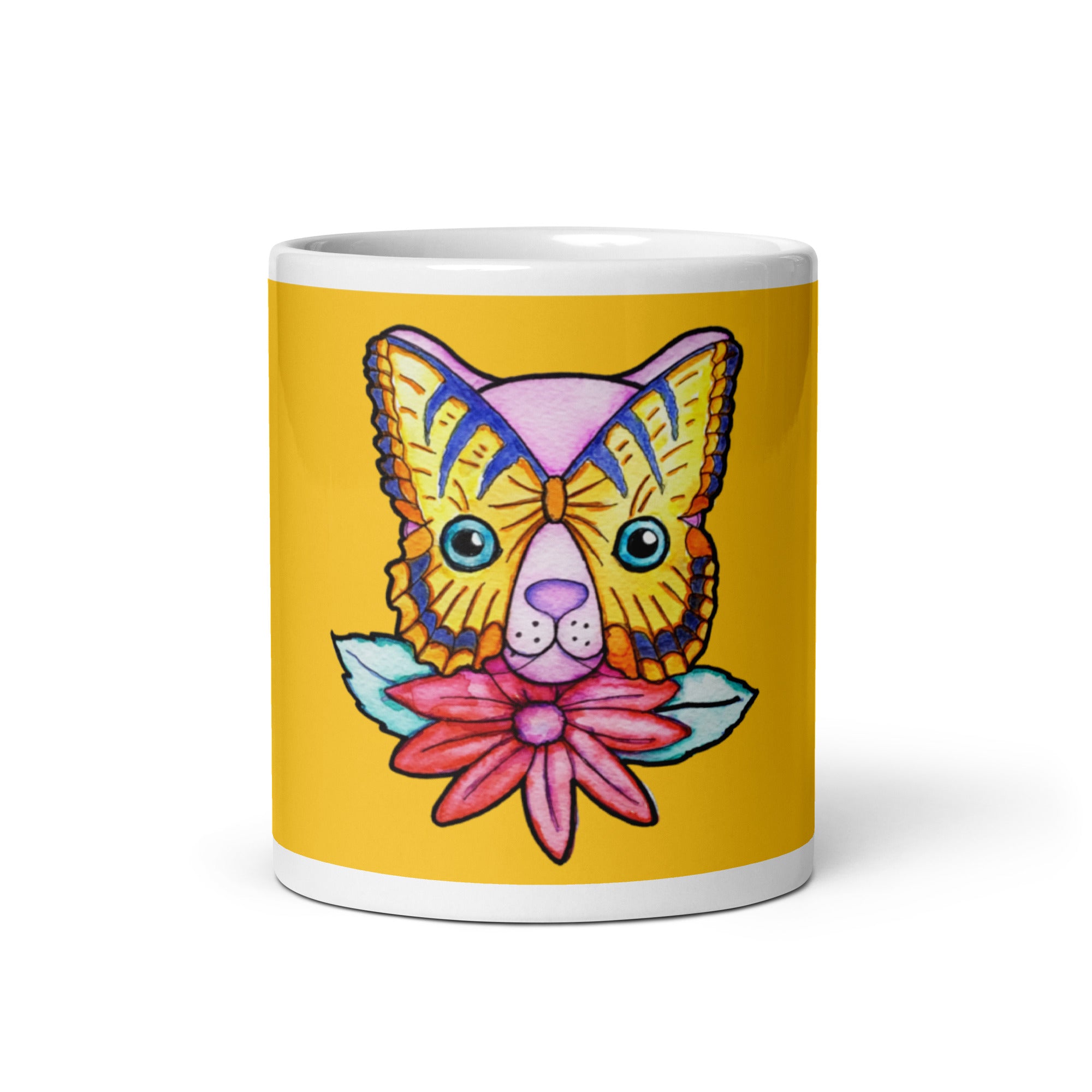 Kitty Flower Cat Mug