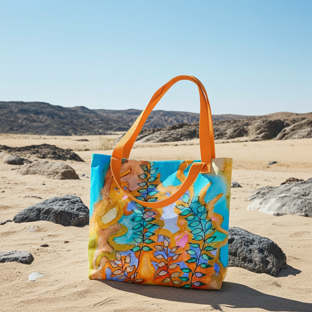 Fire Wind Leaves Tote bag