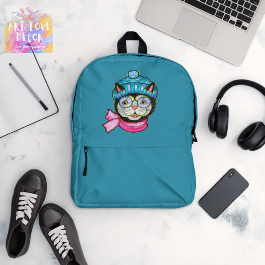 Kitty Beanie Backpack