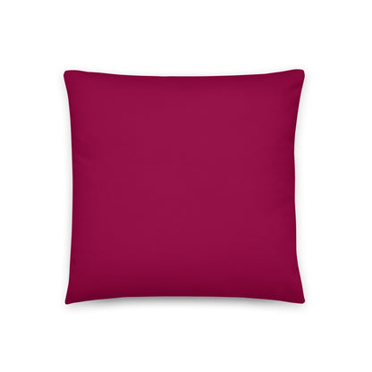 Dark Leaves Abstract Pillow