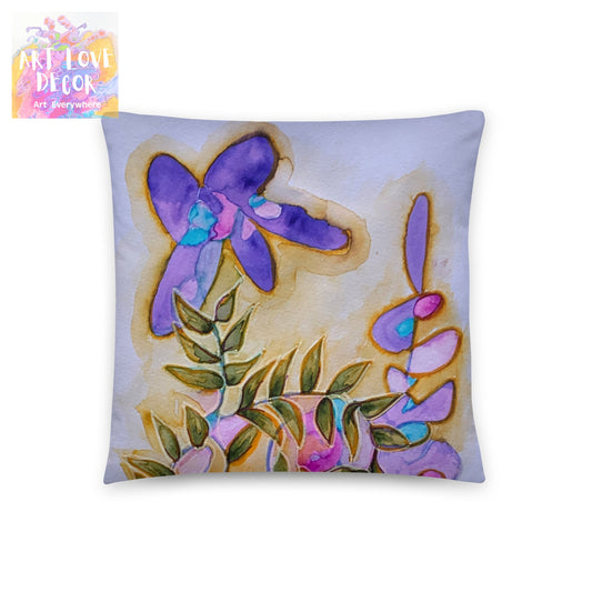 Purple Bloom Pillow - Art Love Decor
