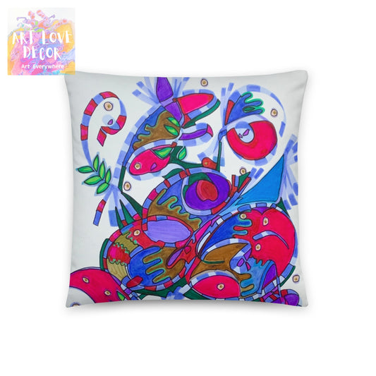 Country Bug Abstract Pillow