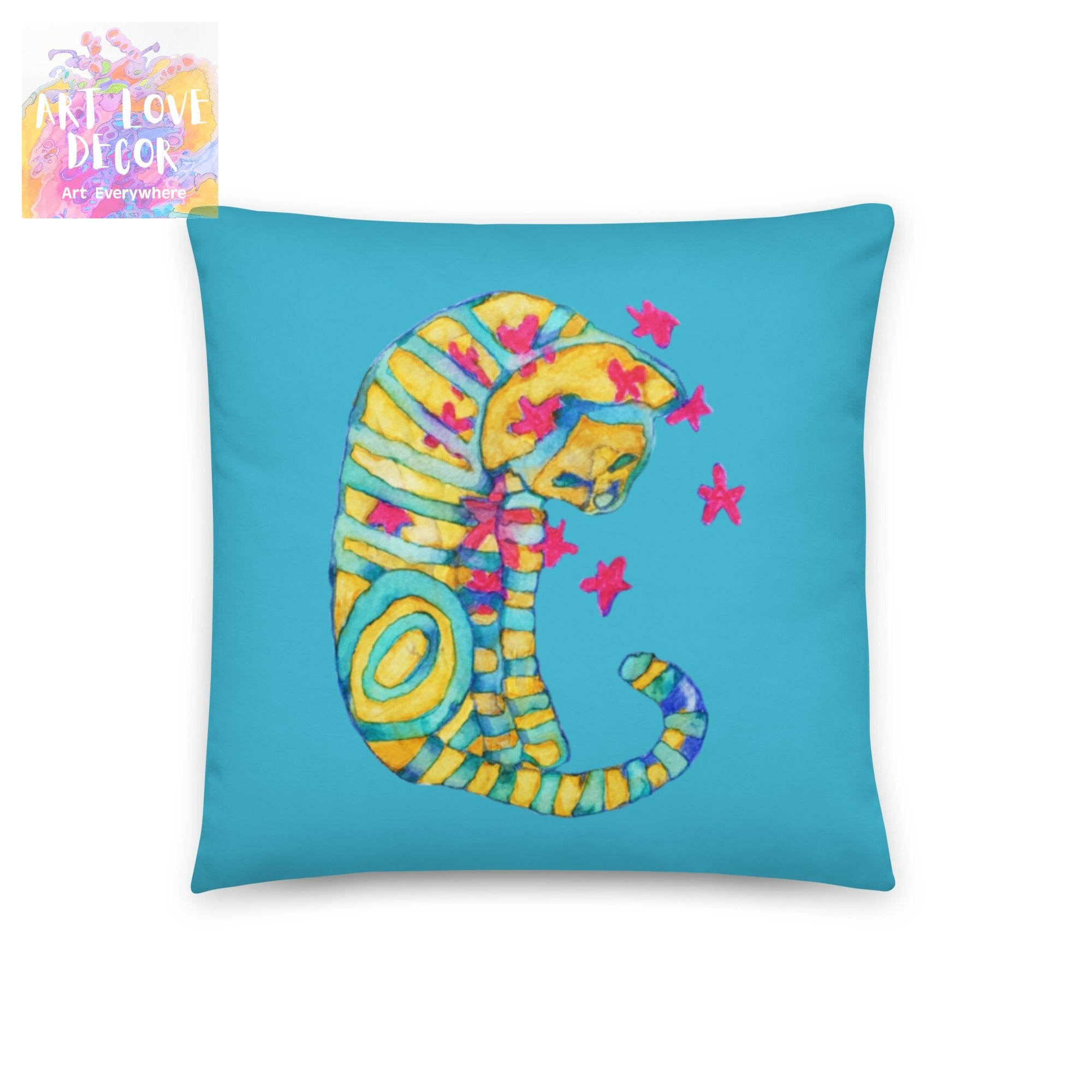 Dreamer Cat Pillow - Art Love Decor