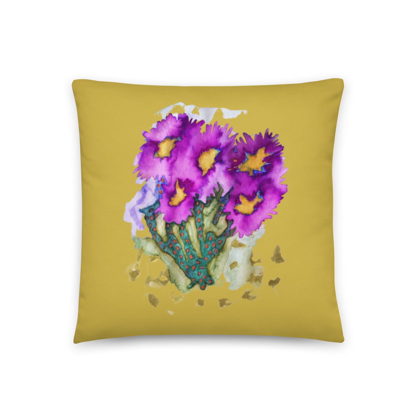 Purple Flower Bouquet Pillow