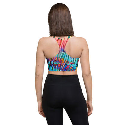 Common Ground Abstract Longline sports bra