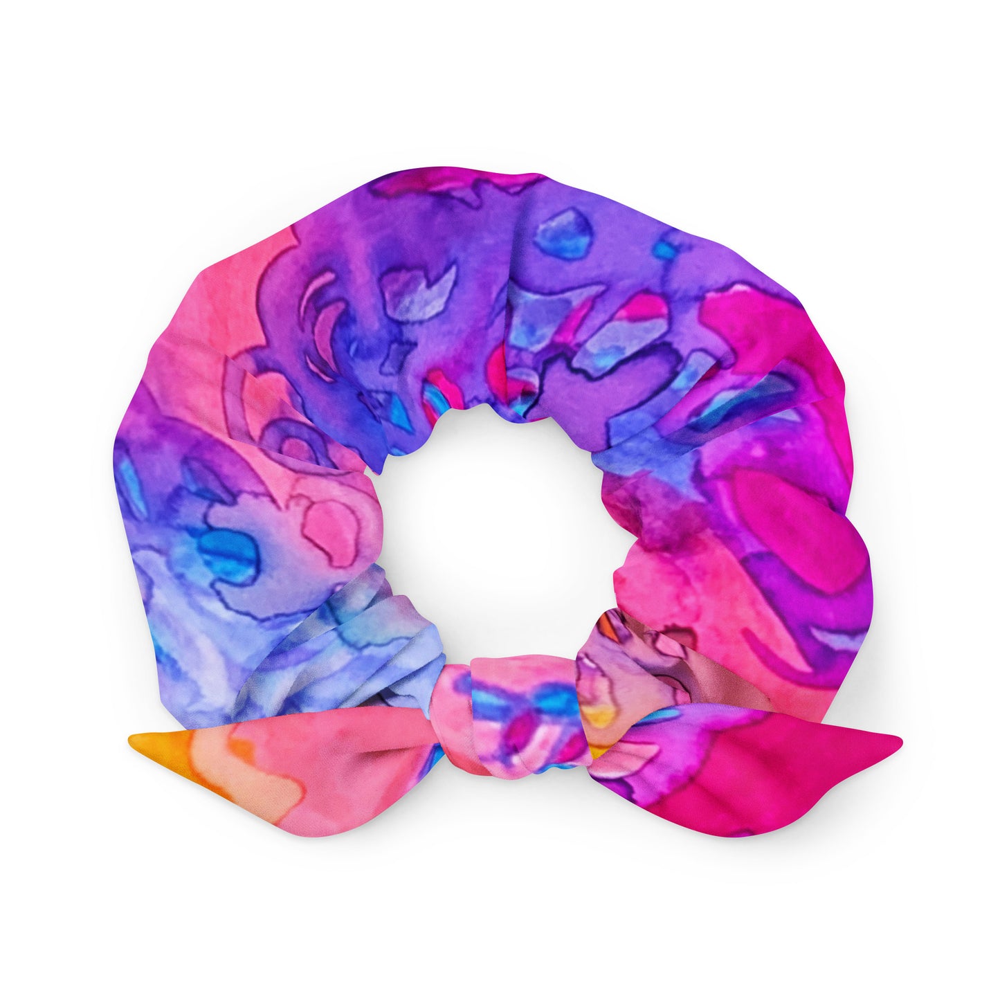 Carried Away Abstract Recycled Scrunchie