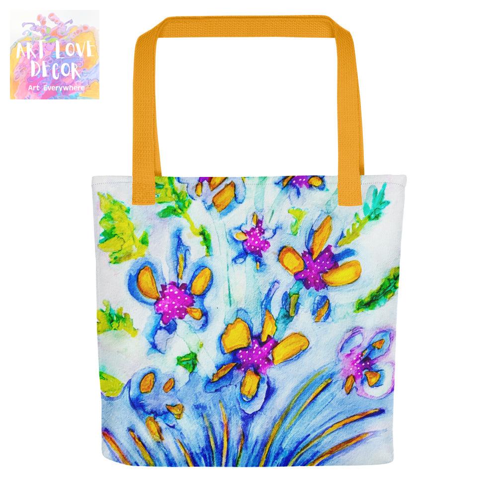 Flower Fun Abstract Tote bag