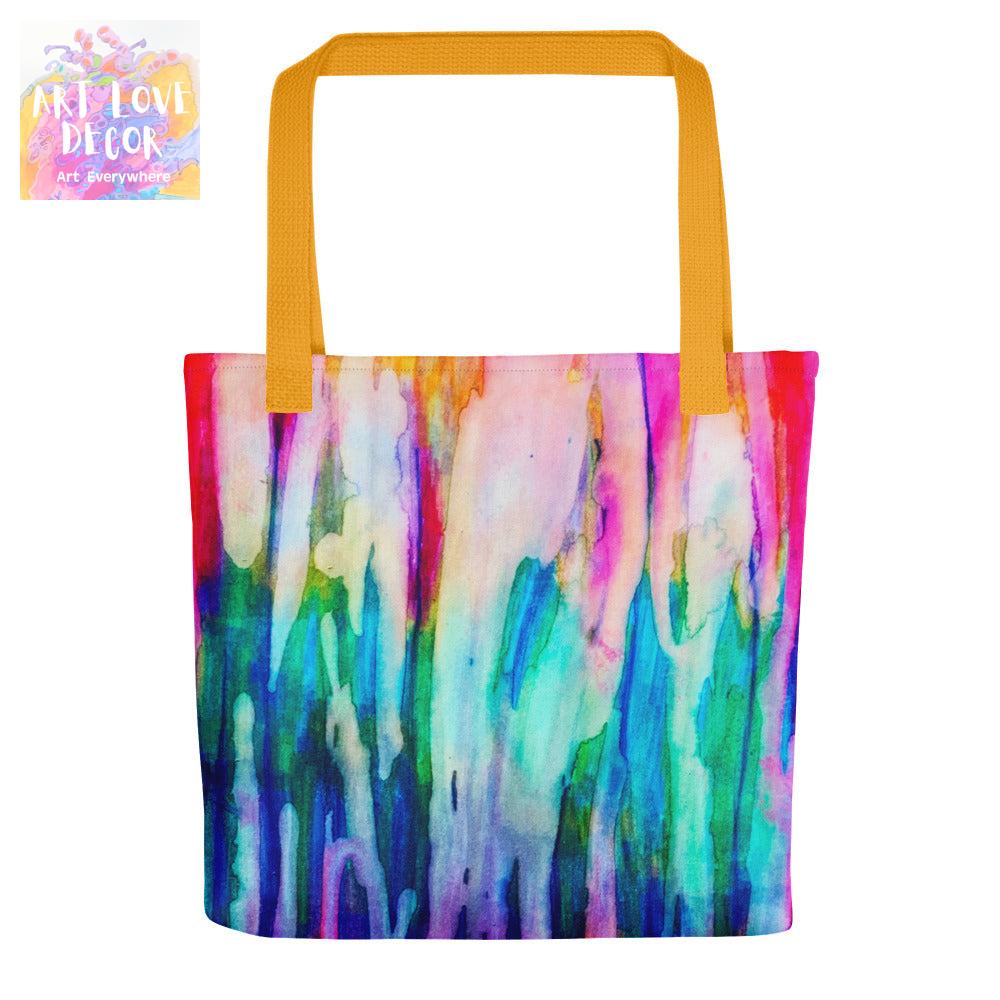 Glowing Abstract Tote bag