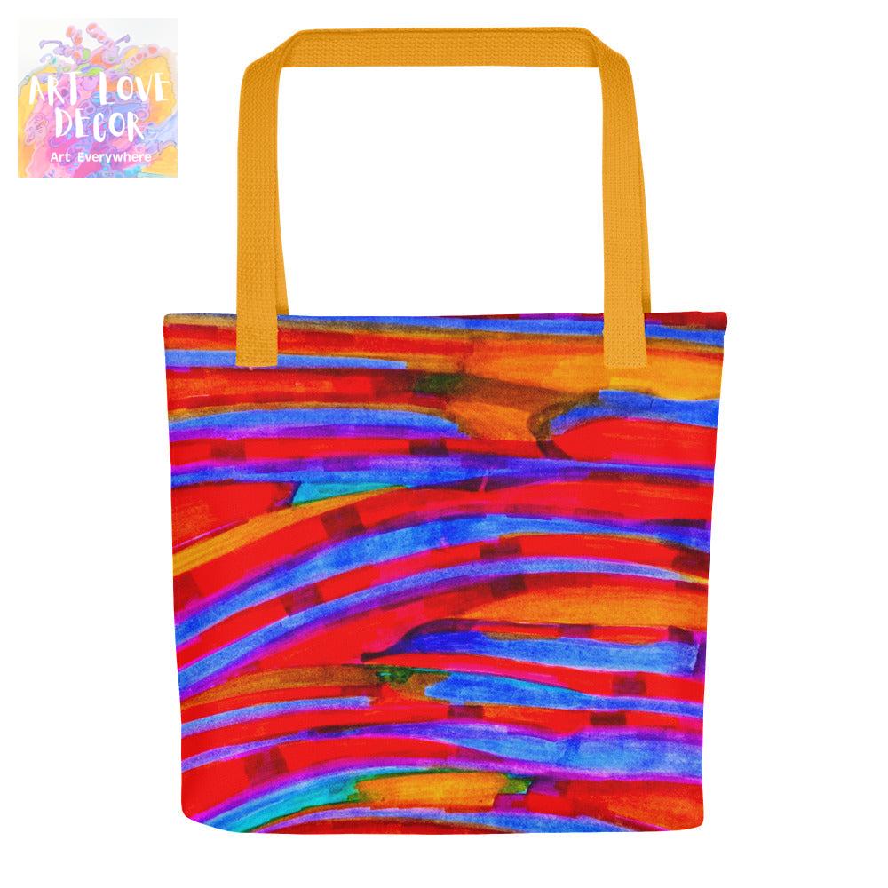 Gentle Slopes Abstract Tote bag - Art Love Decor