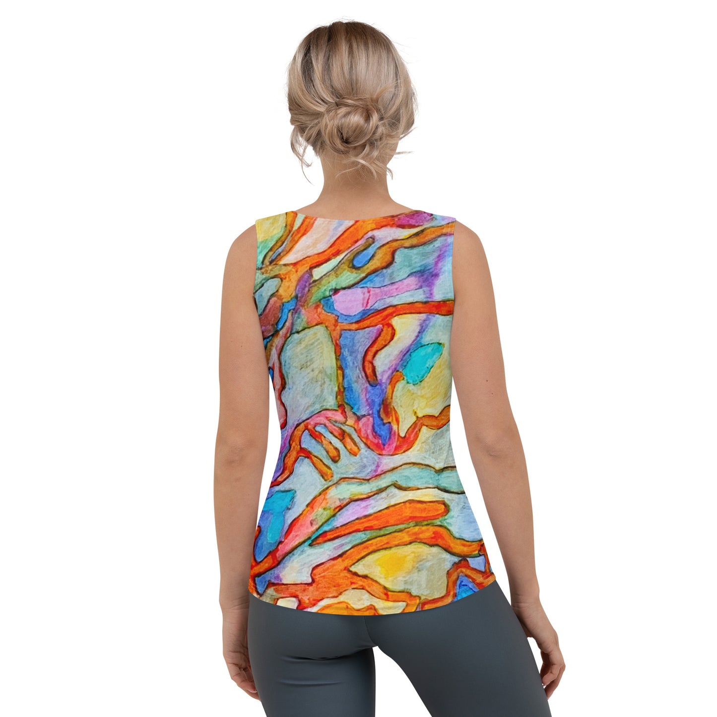 Coral Reef Abstract Tank Top - Art Love Decor