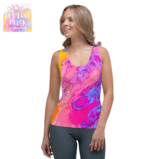 Carried Away Abstract Tank Top