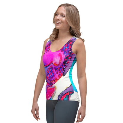 Busy Bodies Abstract Tank Top - Art Love Decor