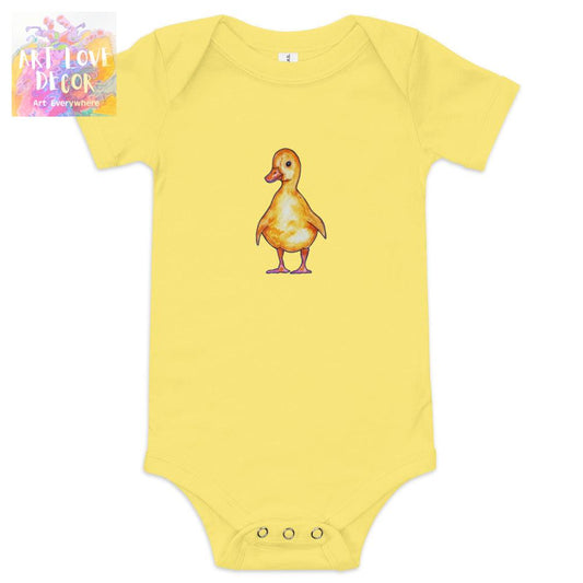 Baby Duck Short Sleeve Onesie - Art Love Decor