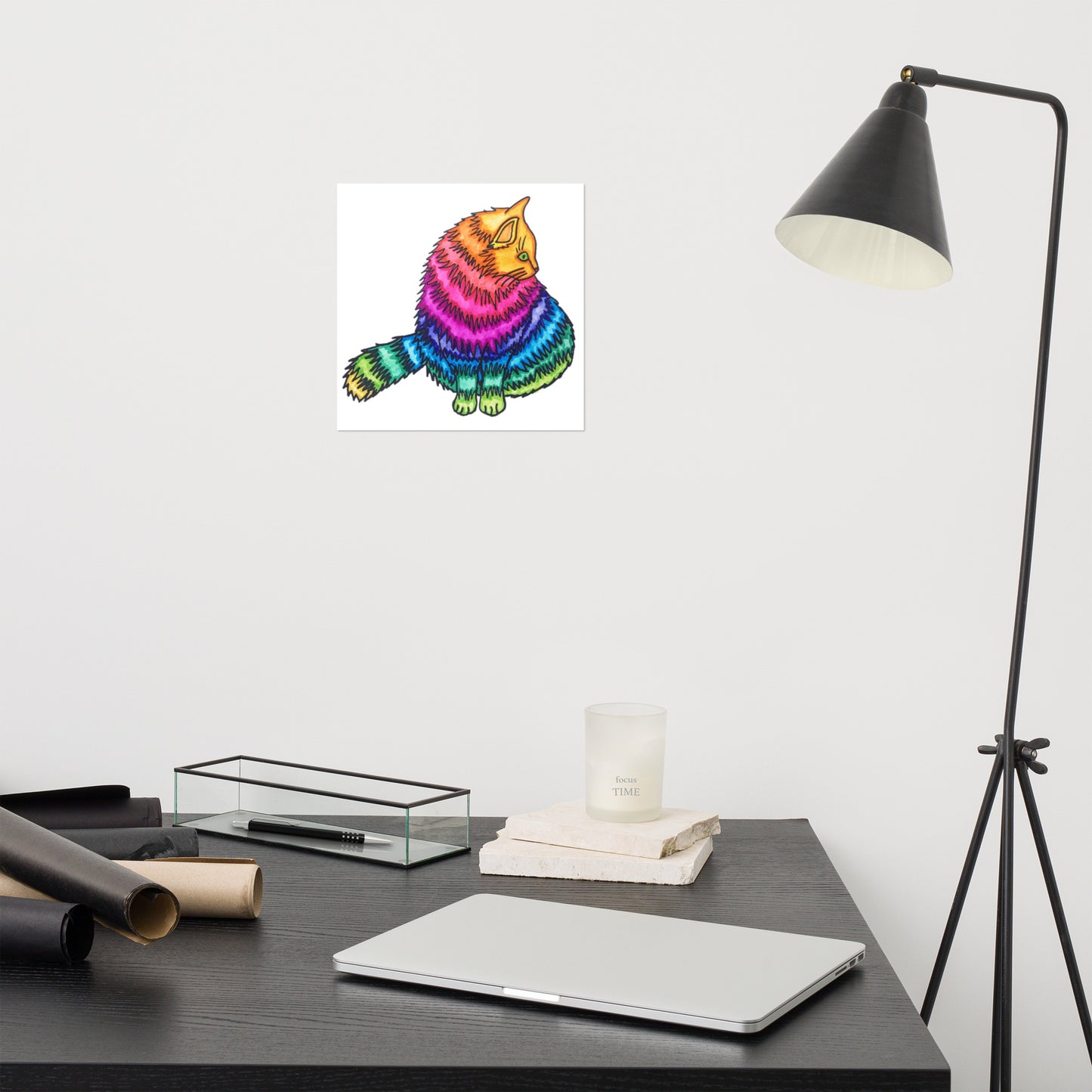 Rainbow Cat Poster