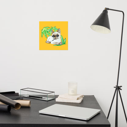 Cool Siamese Cat Poster