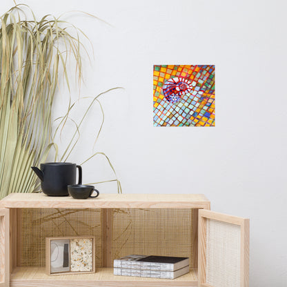 Cat Checkers Poster
