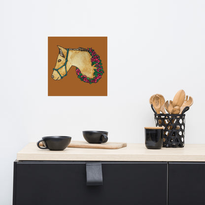 Garland Horse Poster
