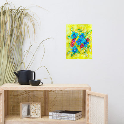 Yellow Hot Spot Poster Unframed