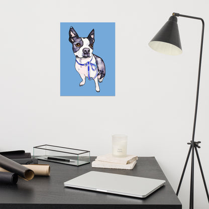 Blue Ribbon Terrier Poster Unframed
