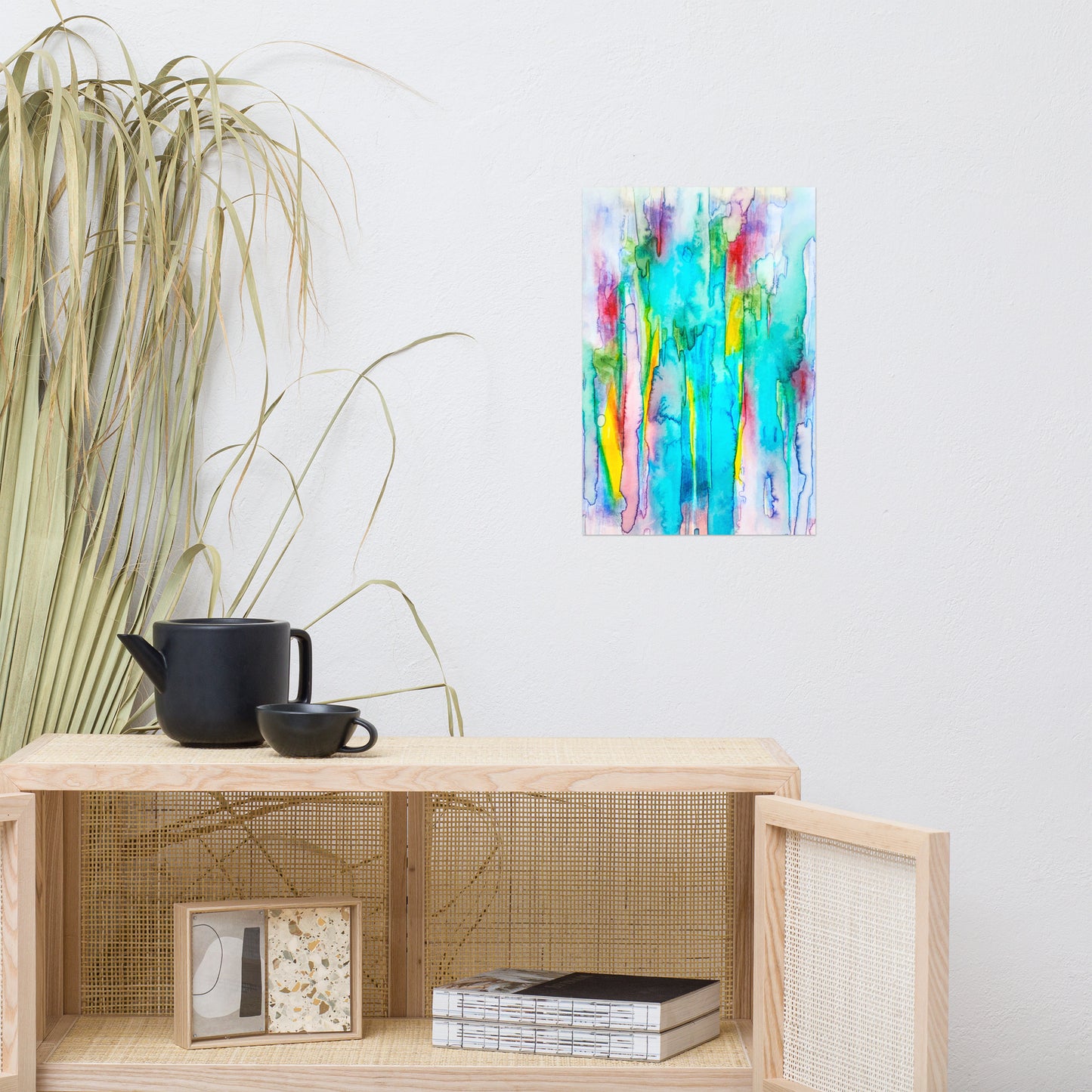 Watering Abstract Poster Unframed