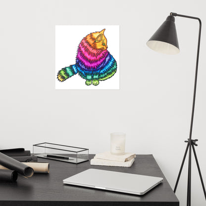 Rainbow Cat Poster
