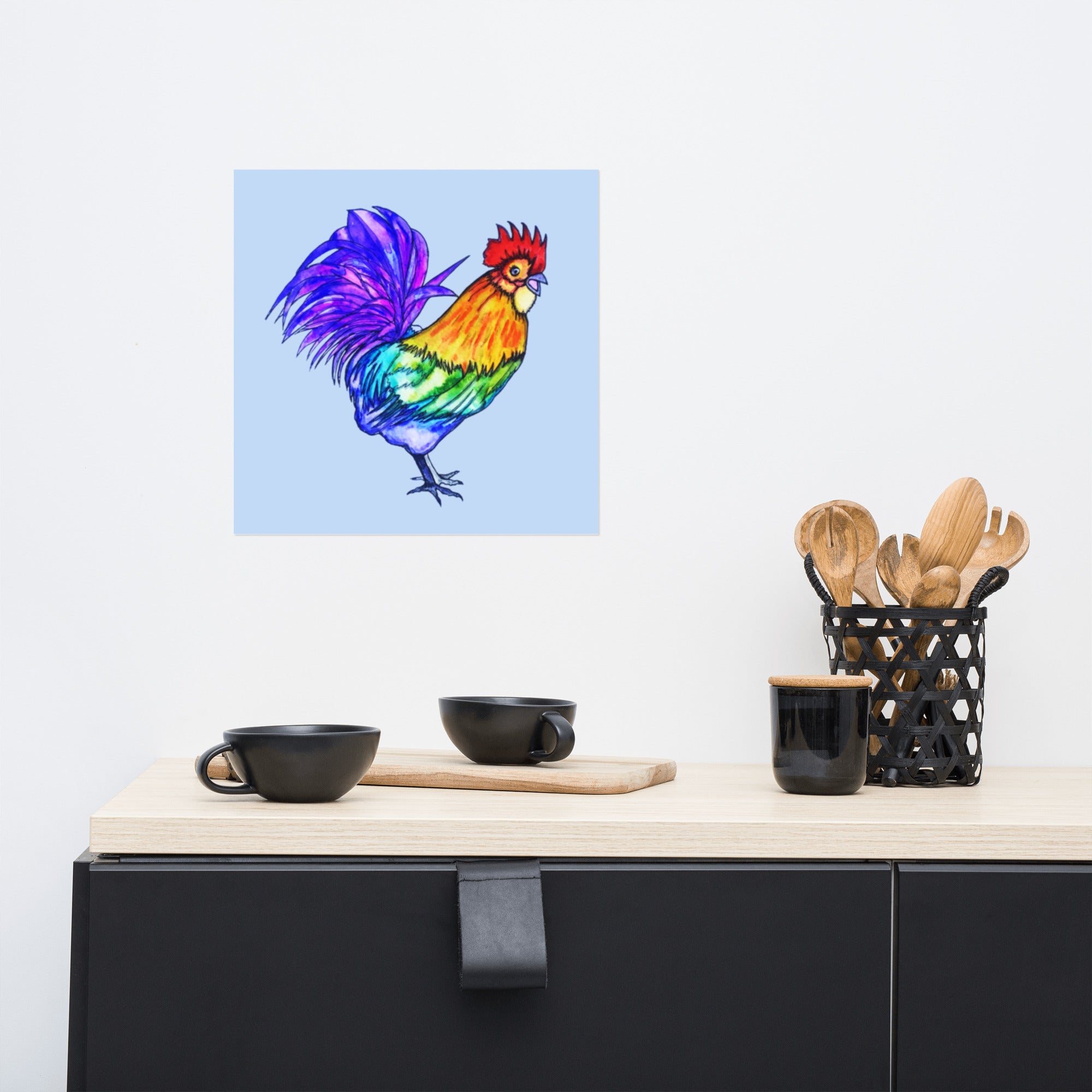 Rooster Poster Unframed - Art Love Decor