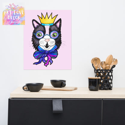 Kitty Cat Crown Poster