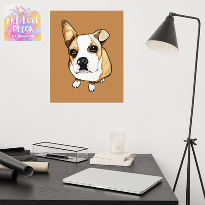 Ear Up Dog Poster