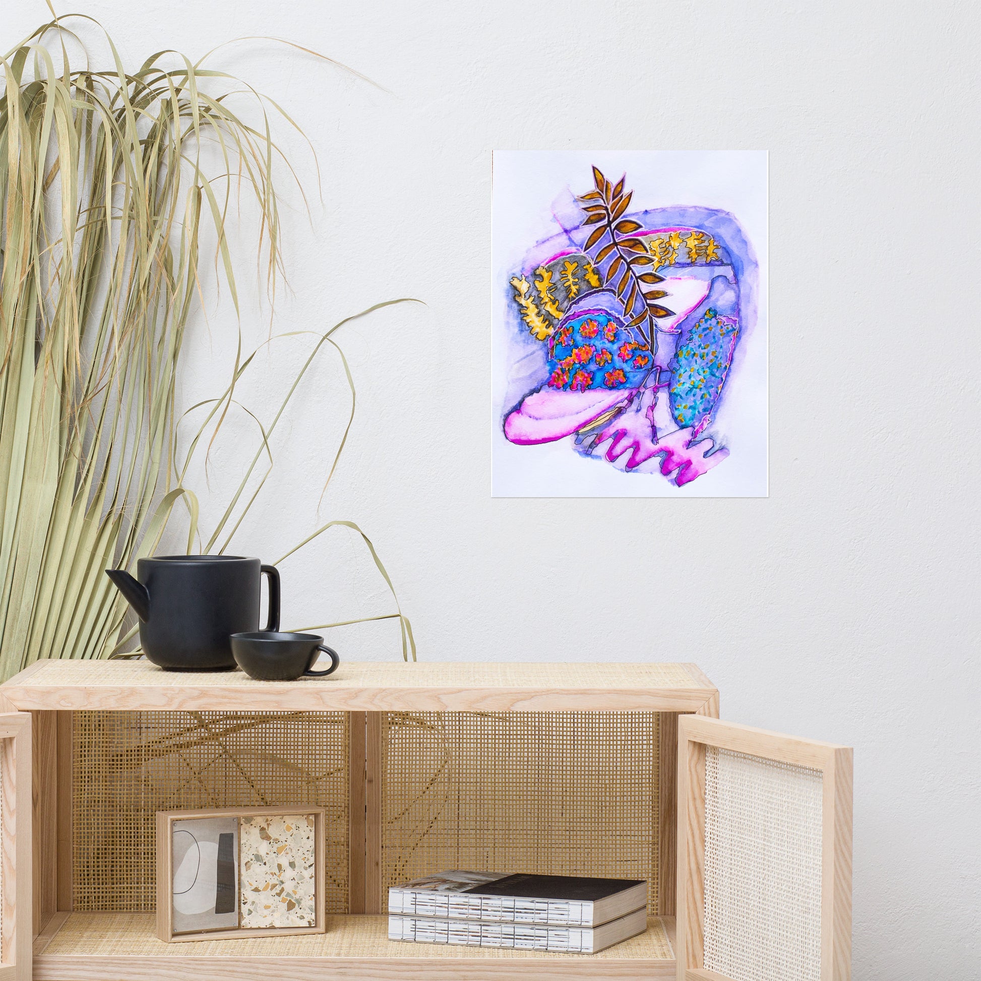 Good Neighbor Leaves Abstract Poster Unframed - Art Love Decor