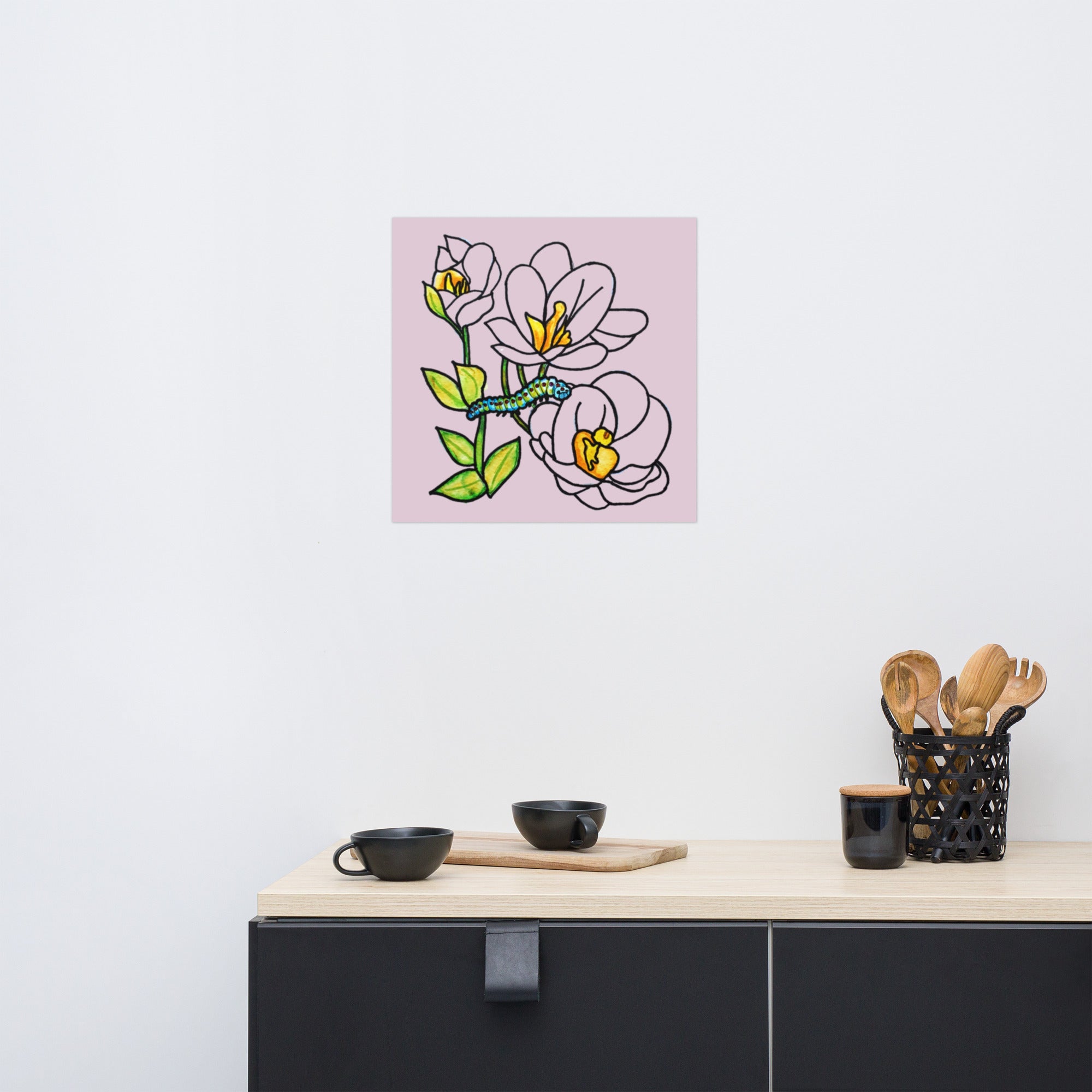 Quiet Flowers Poster Unframed - Art Love Decor