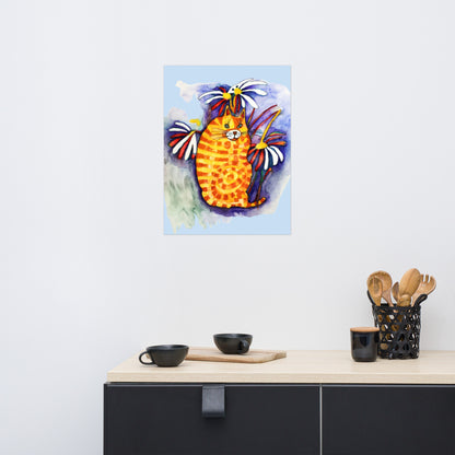 Orange Cat Poster