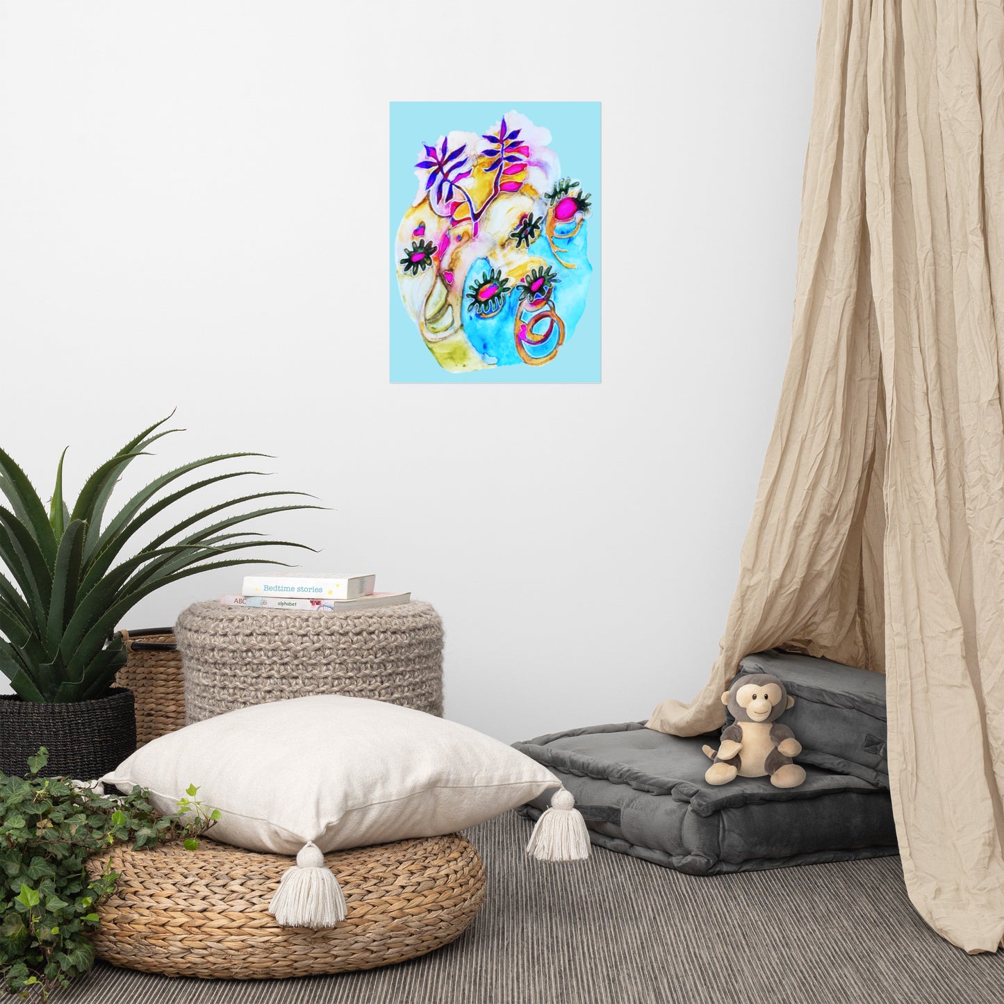 Rock Leaves Poster