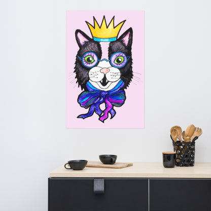 Kitty Cat Crown Poster