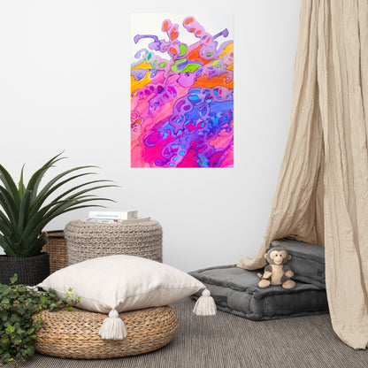 Carried Away Abstract Poster