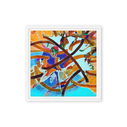 Unexpected Abstract Framed canvas print - Art Love Decor