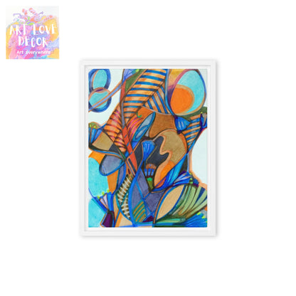 Penetration Abstract Framed canvas print