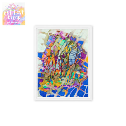 Rare Bloom Abstract Framed canvas print