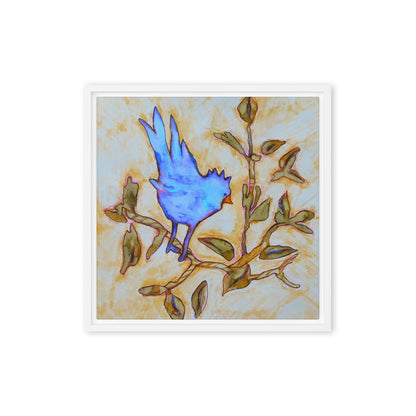 Bluebird Framed canvas pirnt