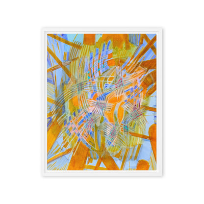 Guitar Strings Abstract Framed canvas print