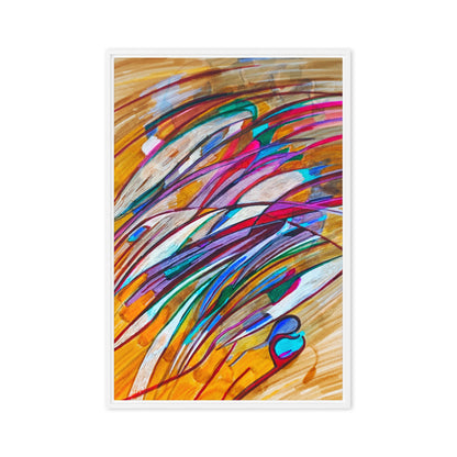 Swing of Things Abstract Framed canvas print - Art Love Decor