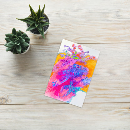 Carried Away Abstract Greeting card